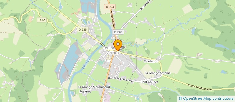 localisation de l'entreprise MONSIEUR JEAN JACQUET à TOULON-SUR-ARROUX