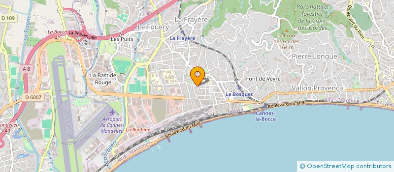localisation de l'entreprise MONSIEUR JEAN JACQUET à CANNES