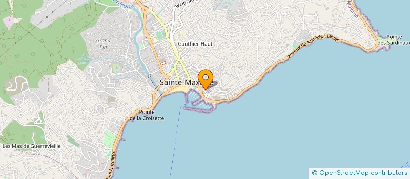 localisation de l'entreprise MONSIEUR JEAN JACQUOT à SAINTE-MAXIME