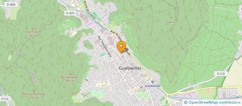 localisation de l'entreprise MONSIEUR JEAN JAENICKE  GUEBWILLER