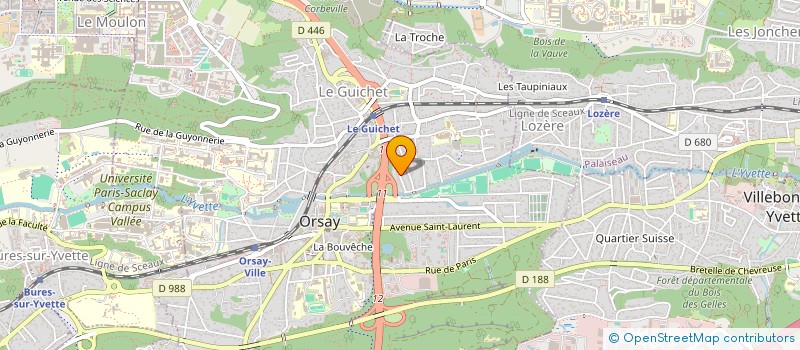 localisation de l'entreprise MONSIEUR JEAN JAGLIN  SACLAY