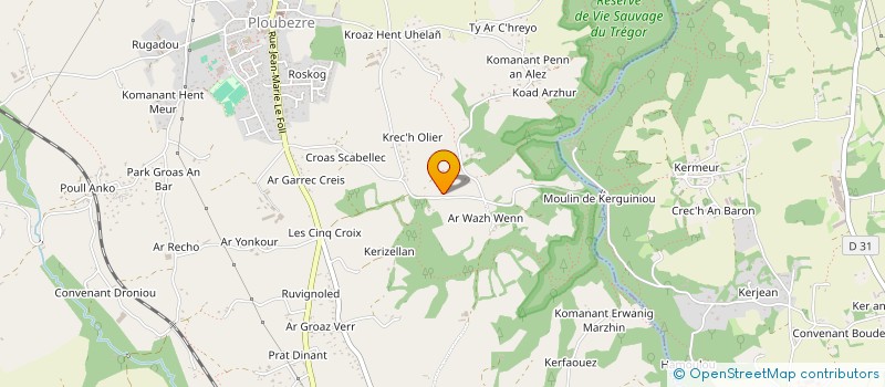 localisation de l'entreprise MONSIEUR JEAN JAGUIN  ROSPEZ