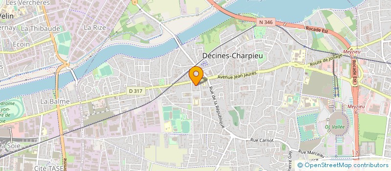 localisation de l'entreprise MONSIEUR JEAN JAILLET  DECINES-CHARPIEU