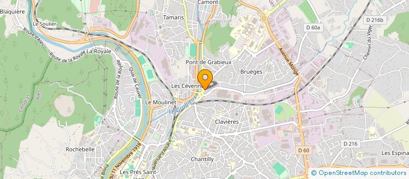 localisation de l'entreprise MONSIEUR JEAN JAMY à ALES