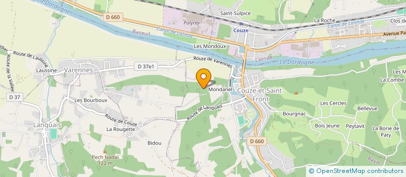 localisation de l'entreprise MONSIEUR JEAN JANSSENS  COUZE-ET-SAINT-FRONT