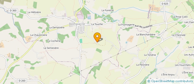 localisation de l'entreprise MONSIEUR JEAN JARDIN à DOMPIERRE