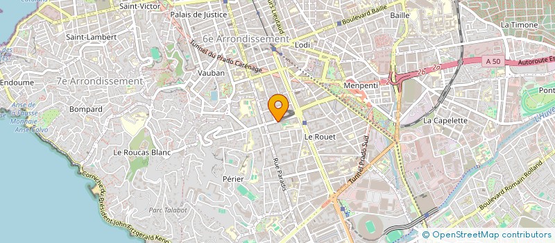 localisation de l'entreprise MONSIEUR JEAN JAUFFRET à MARSEILLE