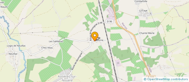 localisation de l'entreprise MONSIEUR JEAN JAUMARD à ASNIERES-SUR-NOUERE