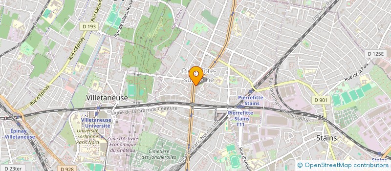 localisation de l'entreprise MONSIEUR JEAN JAUQUET à PIERREFITTE SUR SEINE