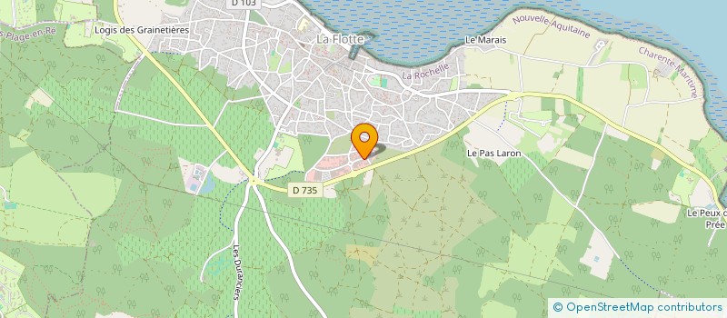 localisation de l'entreprise MONSIEUR JEAN JAVON  LA FLOTTE