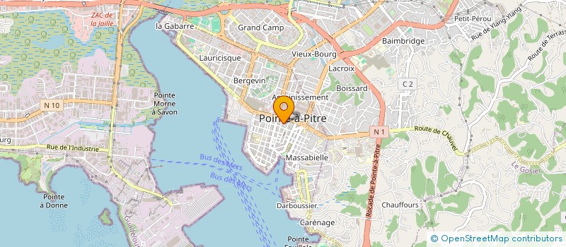 localisation de l'entreprise MONSIEUR JEAN JEAN-BAPTISTE JEAN à POINTE-A-PITRE