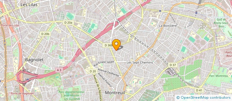 localisation de l'entreprise MONSIEUR JEAN JEAN GRANDPERRET à MONTREUIL