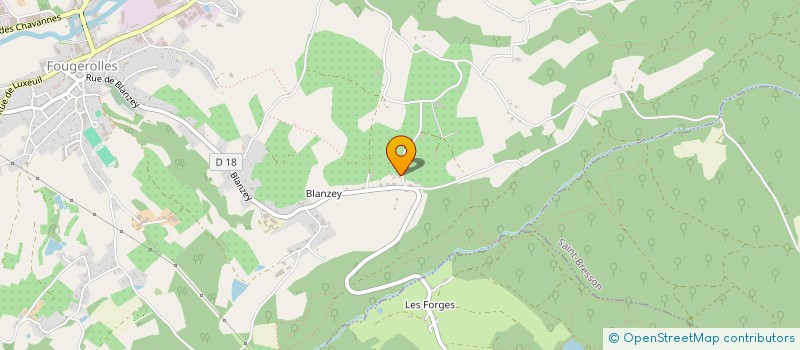 localisation de l'entreprise MONSIEUR JEAN JECHOUX  FOUGEROLLES-SAINT-VALBERT