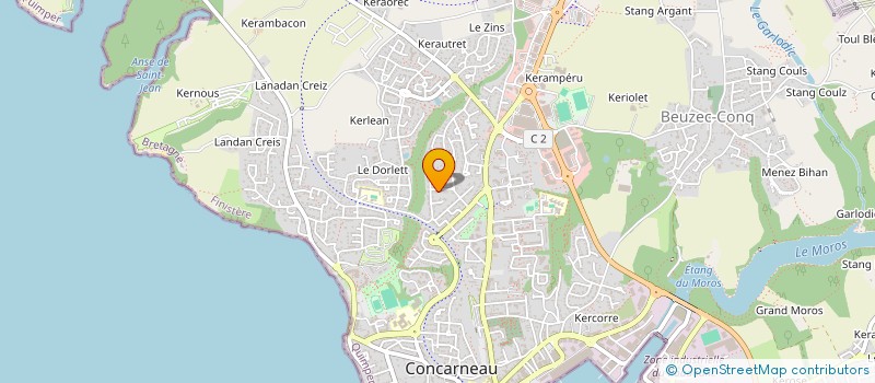 localisation de l'entreprise MONSIEUR JEAN JEGOU  CONCARNEAU