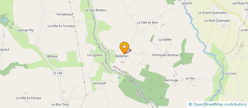 localisation de l'entreprise MONSIEUR JEAN JEHAN à MERDRIGNAC