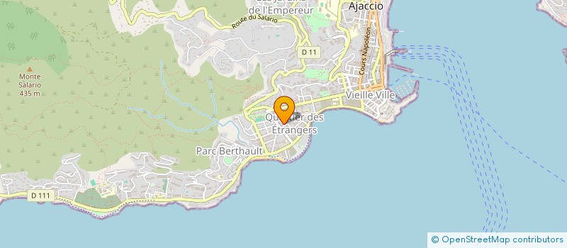 localisation de l'entreprise MONSIEUR JEAN JEROME BUCCHINI à AJACCIO