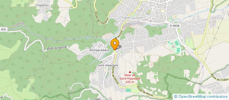 localisation de l'entreprise MONSIEUR JEAN-JEROME DANTON  CHATEL-GUYON