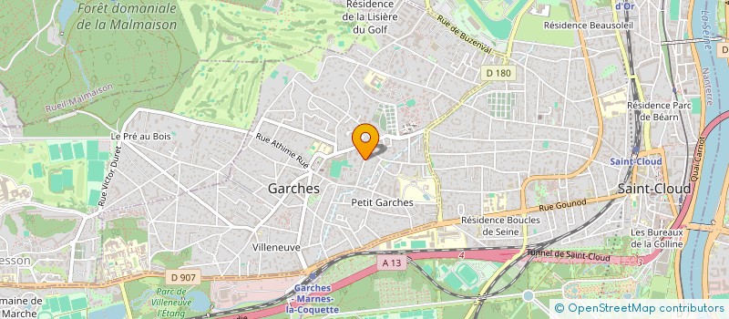 localisation de l'entreprise MONSIEUR JEAN-JEROME DESTOUCHES à GARCHES