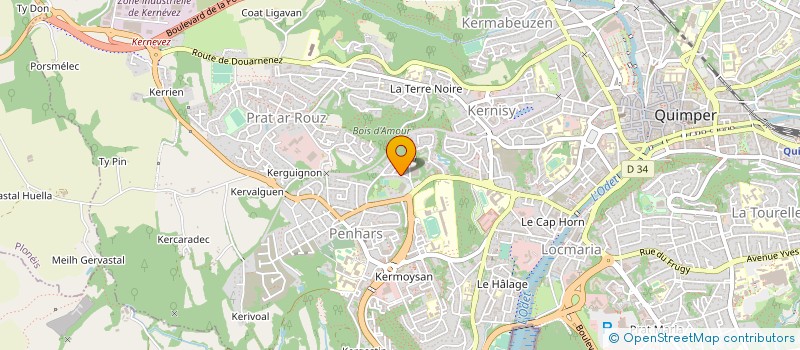 localisation de l'entreprise MONSIEUR JEAN JESTIN à QUIMPER
