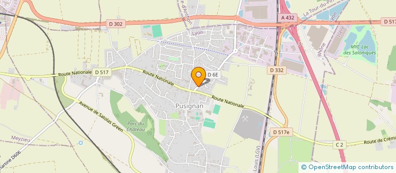 localisation de l'entreprise MONSIEUR JEAN JEUNET  PUSIGNAN