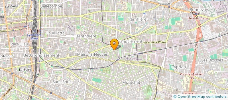 localisation de l'entreprise MONSIEUR JEAN JOFFRE  VILLEURBANNE