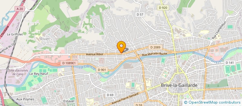 localisation de l'entreprise MONSIEUR JEAN-JOSE MANZANO  BRIVE-LA-GAILLARDE