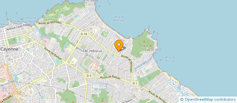 localisation de l'entreprise MONSIEUR JEAN JOSEPH  CAYENNE