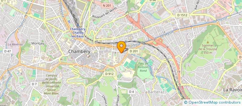 localisation de l'entreprise MONSIEUR JEAN JOSEPH COUX  CHAMBERY