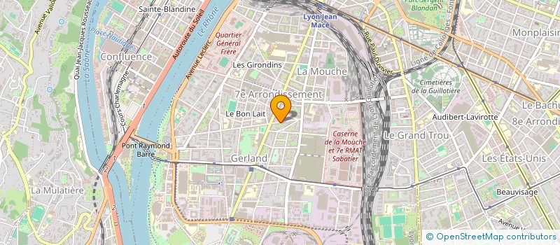 localisation de l'entreprise MONSIEUR JEAN JOSEPH DESCOMBES  LYON