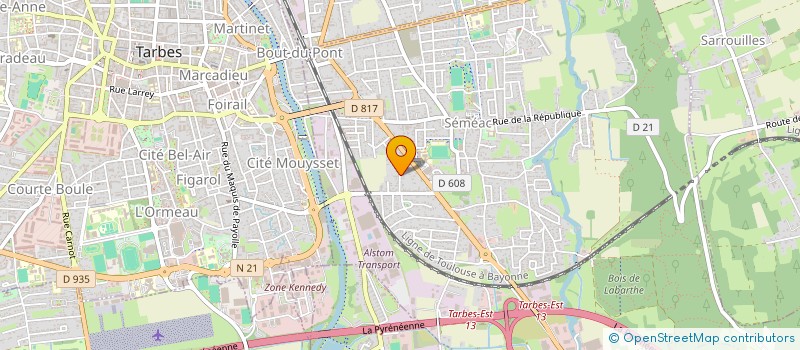 localisation de l'entreprise MONSIEUR JEAN JOSEPH FERNANDEZ  SEMEAC