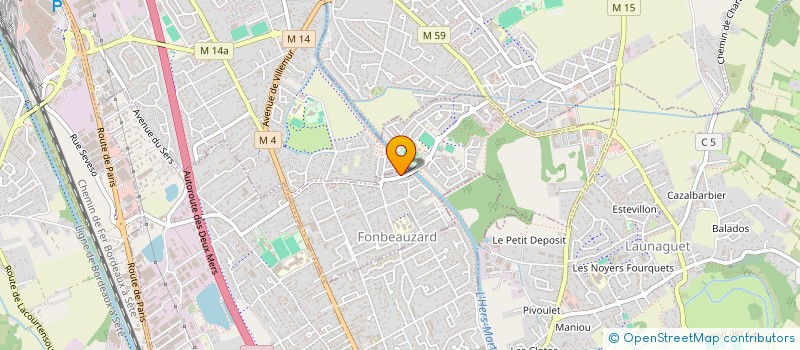 localisation de l'entreprise MONSIEUR JEAN-JOSEPH JOUANJAN  FONBEAUZARD