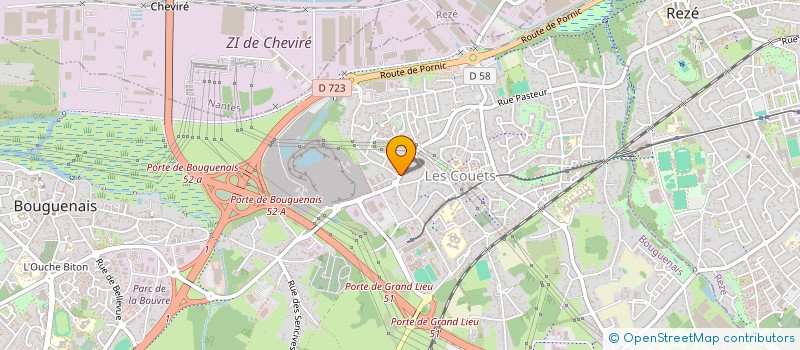 localisation de l'entreprise MONSIEUR JEAN JOSNIN  BOUGUENAIS