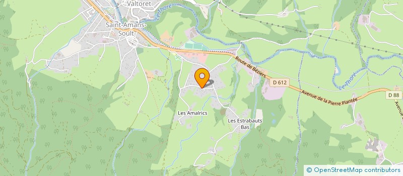 localisation de l'entreprise MONSIEUR JEAN JOUCLA à SAINT-AMANS-SOULT