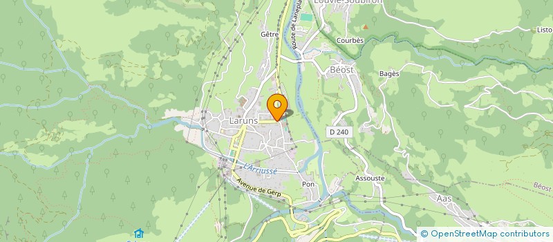 localisation de l'entreprise MONSIEUR JEAN JOUIN  LARUNS