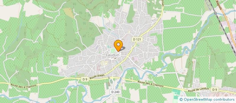 localisation de l'entreprise MONSIEUR JEAN JOURDAIN  LAUDUN L'ARDOISE