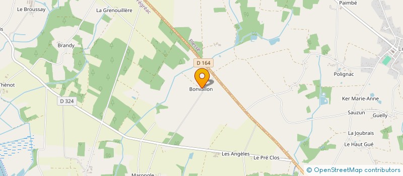 localisation de l'entreprise MONSIEUR JEAN JOUSSELIN  FEGREAC