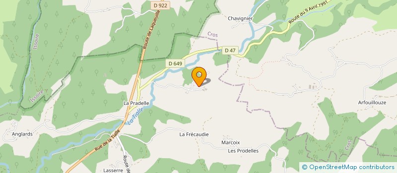 localisation de l'entreprise MONSIEUR JEAN JOUVE à CHAMPS-SUR-TARENTAINE-MARCHAL