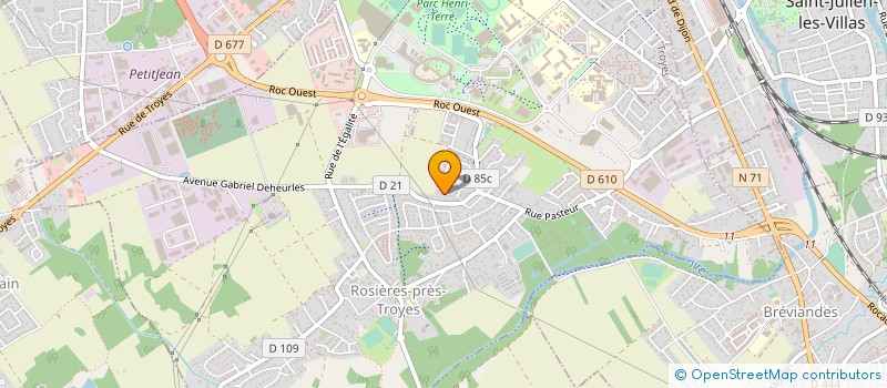 localisation de l'entreprise MONSIEUR JEAN JOUVENET  ROSIERES-PRES-TROYES