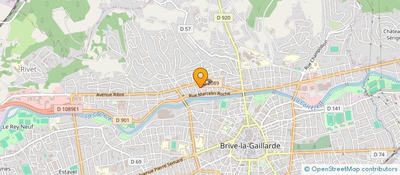 localisation de l'entreprise MONSIEUR JEAN JOUVET  BRIVE-LA-GAILLARDE