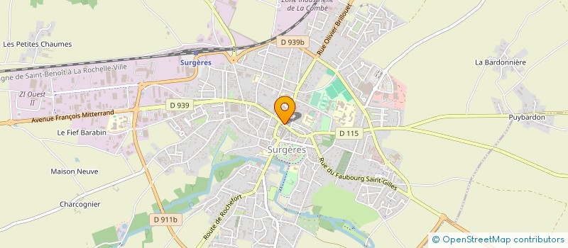 localisation de l'entreprise MONSIEUR JEAN JOYET  SURGERES