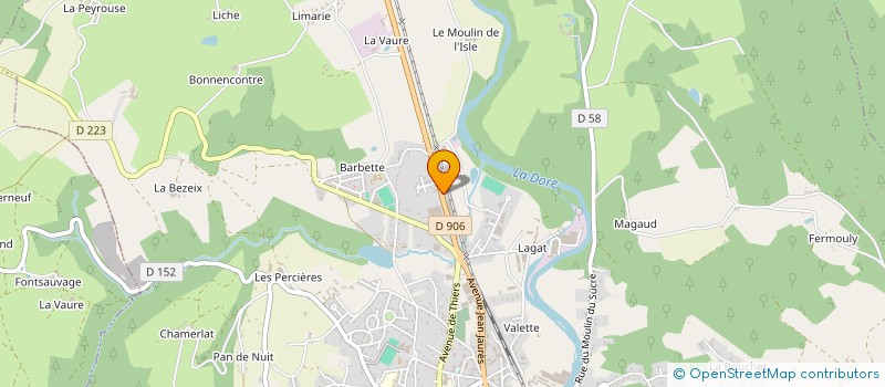 localisation de l'entreprise MONSIEUR JEAN JOYEUX à COURPIERE