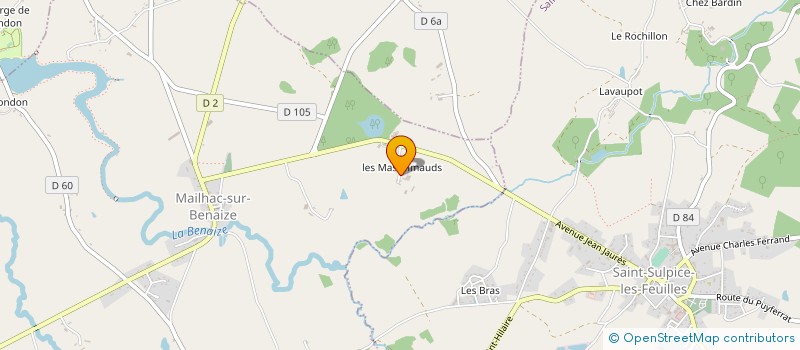 localisation de l'entreprise MONSIEUR JEAN JOYEUX  MAILHAC-SUR-BENAIZE