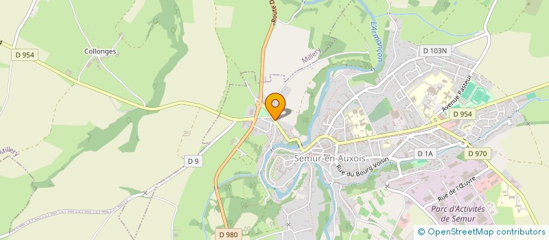 localisation de l'entreprise MONSIEUR JEAN JOYEUX  SEMUR-EN-AUXOIS