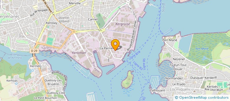 localisation de l'entreprise MONSIEUR JEAN JUGUET  LORIENT