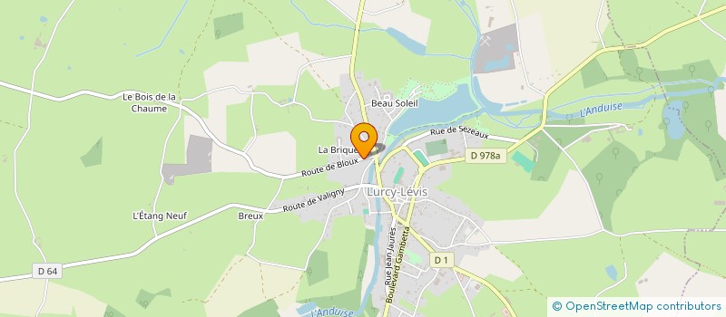 localisation de l'entreprise MONSIEUR JEAN JUGY à LURCY-LEVIS