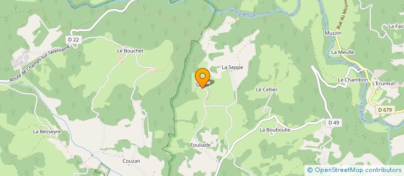 localisation de l'entreprise MONSIEUR JEAN JUILLARD à ANTIGNAC