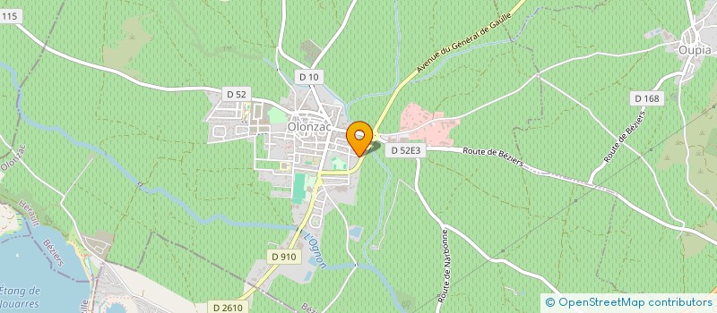 localisation de l'entreprise MONSIEUR JEAN JULIEN  OLONZAC