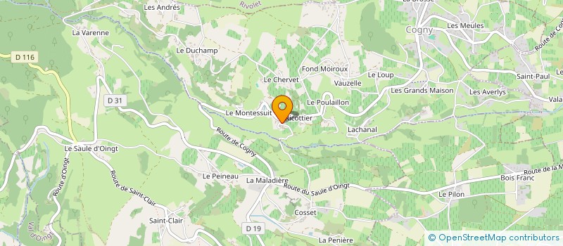 localisation de l'entreprise MONSIEUR JEAN JUST  COGNY