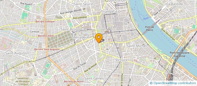 localisation de l'entreprise MONSIEUR JEAN JUSTE  BORDEAUX