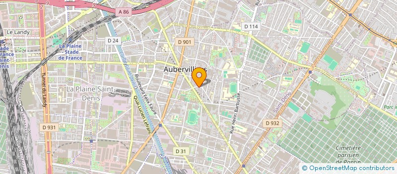 localisation de l'entreprise MONSIEUR JEAN JUSZEAK à AUBERVILLIERS